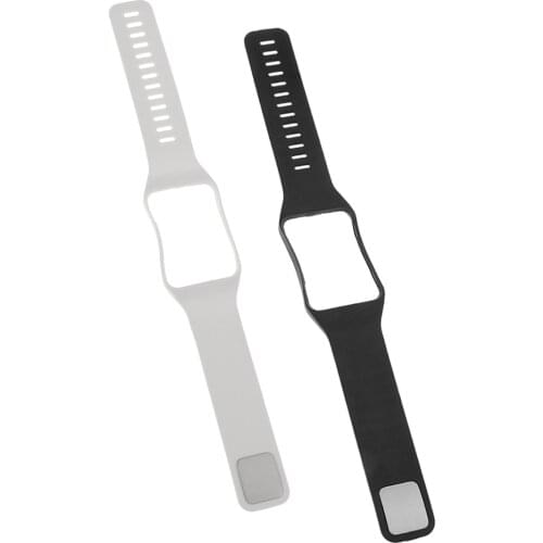 2x Curved End Replacement White/ Black For Samsung Gear S SM-R750