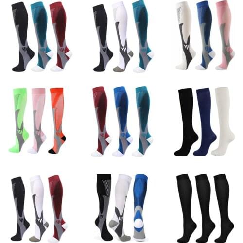 3/4/5/6 Pairs Wholesales New Compression Socks Men Women Medical Varicose Veins Edema Diabetes Socks Soccer Football Stockings