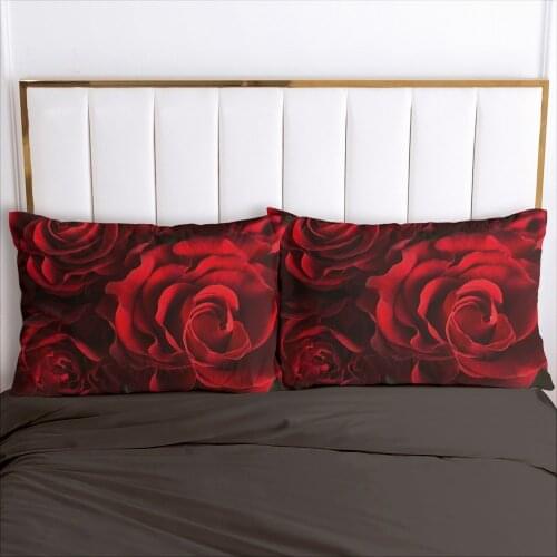 3D Pillowcase Pillow Case Custom 70x70 50x75 50x80cm Decorative Pillow Cover Bedding For Wedding Flowers Home Textile Microfiber