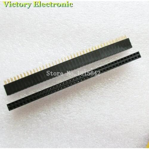 5PCS/LOT 2.54mm 2 x 40 Pin Double Row Pin Female Pin In Header Strip