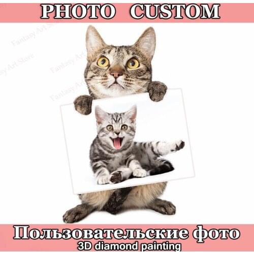 5d Diy Photo Custom Diamond Painting Cross Stitch Kit Full Square Diamond Embroidery Mosaic Art Picture Rhinestone Gift