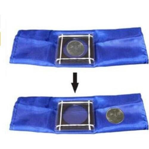 Free Shipping 10pcs/Lot Coin Escape Magic Tricks For Kids Beginner Magicians Fantastic Coin Disappearing Magic Tricks Close Up