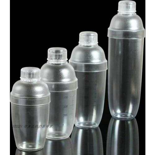 Free shipping 530ml food grade PC shaker Milk pot dial wine shaker cup milk tea pc resin shaker