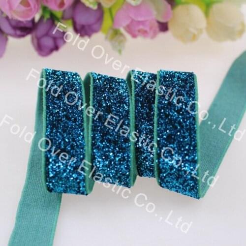 150yards/lot/color frosted glitter elastic #B-13, 5/8" 16mm glitter elastic for headband, hair tie