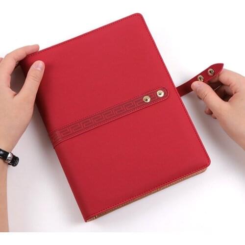 Looseleaf A5 Stationery Thickened Button type 6 hole Looseleaf Notebook Multifunction Simple Literature And Art Personality