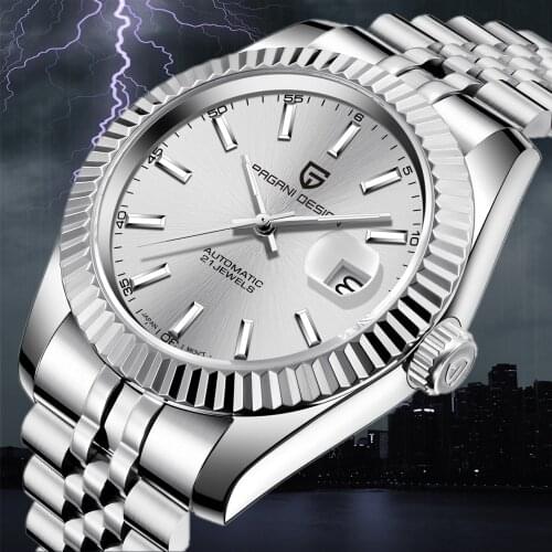 2020 New PAGANI DESIGN Brand Automatic Mechanical Stainless Steel Men Watch Business Military Waterproof Watch Relogio Masculino