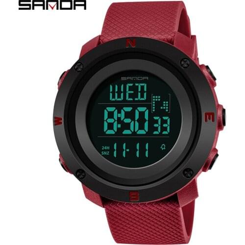 SANDA Top White Women Sports Watches Women Waterproof Ladies Jelly Watches Rosegold Swimming reloj mujer relogio feminino 362