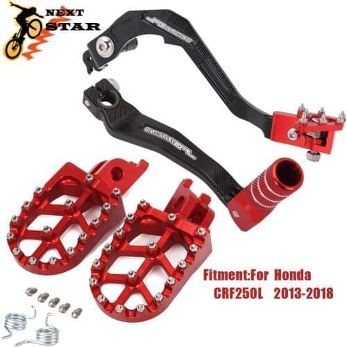 CNC Footpeg Foot Pegs Folding Tip Gear Shift Pedal Shifter Lever Brake Lever For Honda CRF250L CRF 250L 250 2013-2018
