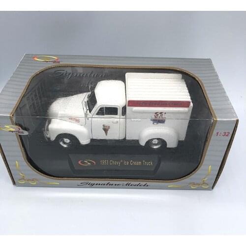 Diecast Alloy Vehicle 1:32 Metal 1953 Chevrolet Minivan Van Small Truck Simulation Alloy Mini Truck Model Toys Collectible