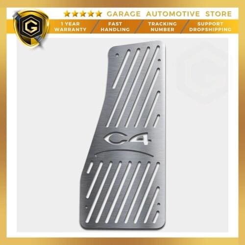 For Citroen C4 Stainless Steel Chrome Accessories Foot Rest Pedal 2010 - 2019