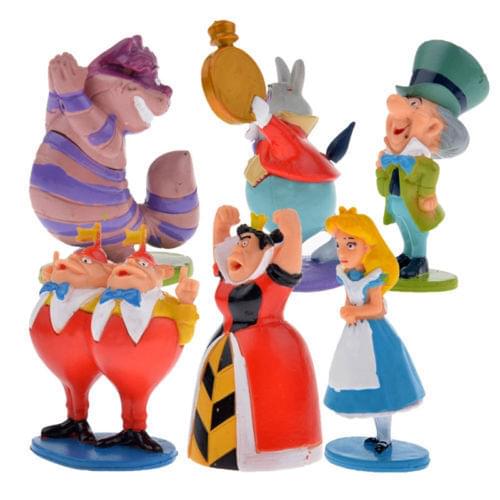 6pcs/lot Hot Mini PVC Cake Toppers Figure Toy Free Shipping