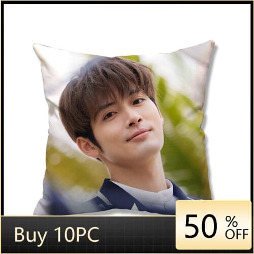 INTO1 Li Wan Same Style Pillowcase Star Series Cushion Cover Home Decor Throw Covers Idol Souvenir Gifts Fan Cheer Support