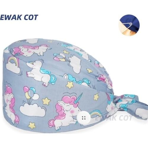 Scrubs caps Pet shop hats Cleaning cap Wholesale prices cotton High Quality pet grooming nursing work hats