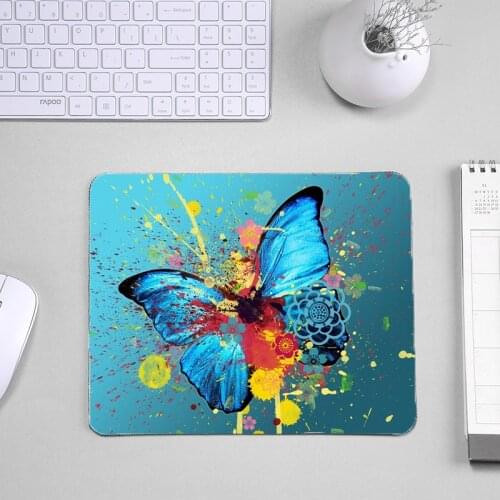 Many Butterfly Pattern Choice Animal Cat Dog Pets Diy Pc Computer Mousepad For Gamer Gaming Player 210x260x2MM Tablemat