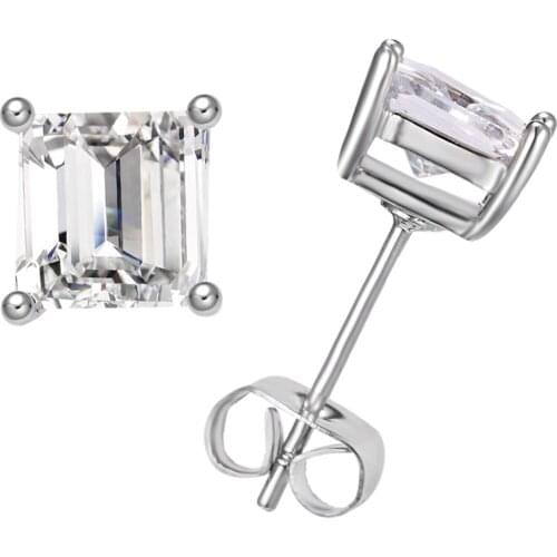 Hot Sale Female Crystal Zircon Stone Earrings Fashion Full Rhinestone Filled Round Crystal Stud Earrings Jewelry For Women