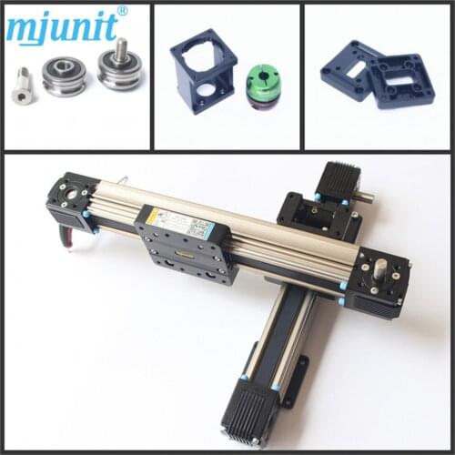 Linear Belt Drive Rail Aluminum Alloy U shape Bearing Slide Unit Guide
