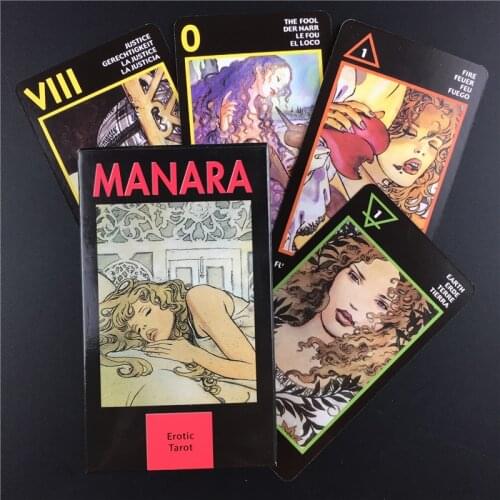 Manara Tarot Board Game Cards Mysterious Divination Deck Family Party Games English Version Vintage Color Cards