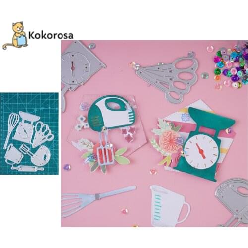 Kokorosa Baking Tool Kit Frame Metal Cutting Dies Scrapbooking Stencils Embossing Paper Die Cut Photo Album Decor Template 2021