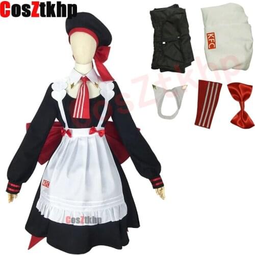2021 New Genshin Impact Noelle Cosplay Costume Game Cosplay Maid Costume for Women Lolita Dress Girl Jk Uniform With Hat Outfit