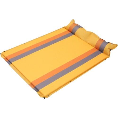 New Pattern Thickening Outdoors Camping Picnic Barbecue Stitched Automatically Inflated Automatic Widen Coupe Inflation Pad 5cm
