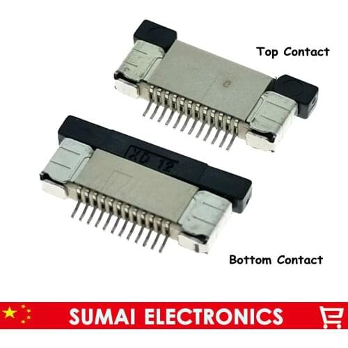 Sample, 12Pin FPC FFC Connector,12 Pin 0.5mm Flex Cable Socket for LCD Screen Interface.ROHS,12P