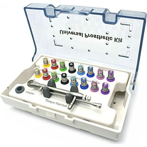 Dental Implant Screw driver colorful Torque Wrench Ratchet 10-70NCM 16 Pcs Screw Driver Universal Restoration Tools Kit