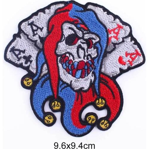 Joker Patch Iron On Patches On Clothes Embroidered Patches For Clothing DIY Stickers Sewing On Clothes Apparel Accessory
