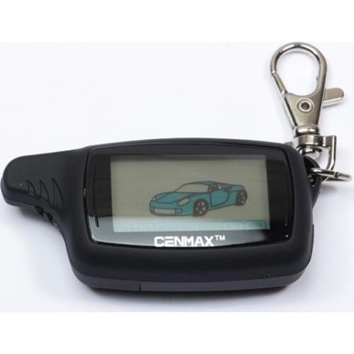 New CENMAX ST-8A Russian version LCD remote control for 8A LCD keychain car remote 2-way car alarm system