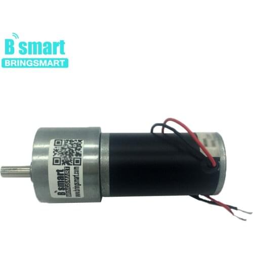 Bringsmart DC Gear Mini Motor High Torque 12V 24V 420rpm Permanent Magnet Electric Motor Reducer Reversible Metal Engine 37GB31Y