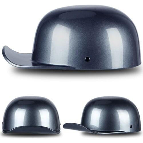 Unisex Vintage Motorcycle Helmet Open Face Retro Half Helmet Motorbiker Gray Moto Rinding Crash Scooter Chopper Biker Helmet