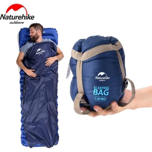 Naturehike Summer Cotton Camp Sleeping Bag Waterproof Envelope Sleeping Bag Compact Lightweight Spring Autumn Sleeping Bag
