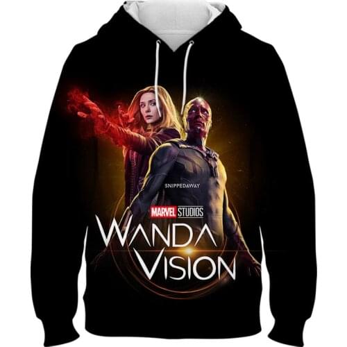 Wanda Vision Scarlet Witch Elizabeth Olsen 3D Print Cool Hoodies Men Women Children Sweatshirts Streetwear Coat Unisex Clothing