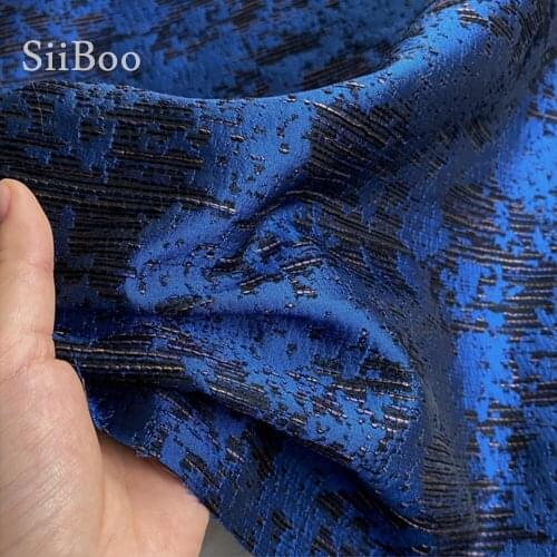 Siiboo European style embossed jacquard fabric textured pattern for women dress coat Tissu jacquard gaufré sp6250