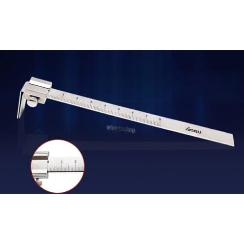 Teeth stainless steel orthodontic straightedge teeth vertical distance caliper measuring ruler caliper measuring ruler