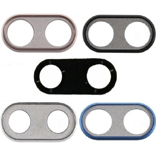 10pcs/lot OEM Rear Camera Metal Frame With Camera Glass Lens Protector Part for Huawei P20 Lite