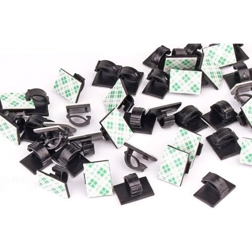 30pcs Adhesive Cable Winder Drop Cable Holder Cord Management Car Cable Organizer Clips Car Interior Accessories Auto Parts