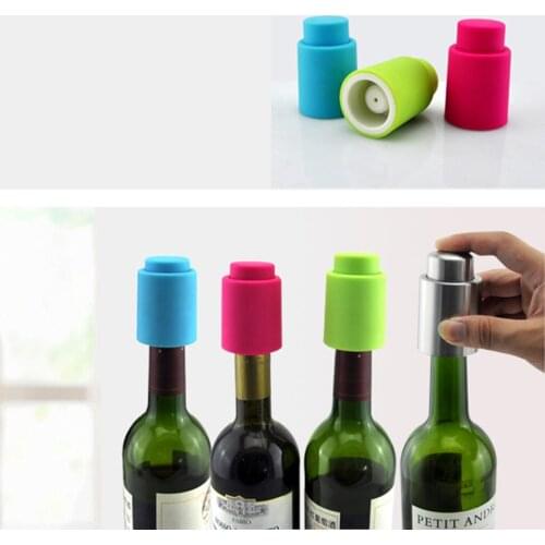 5 Pack Wine And Beverage Bottle Stoppers Vacuum Bottle Stopper Wine Plug For Bottle