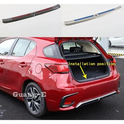 Car Sticks Ornament Back Rear Pedal Door Scuff Plate Frame Inner Inside Threshold Trunk For Lexus CT CT200h 2019 2020 2021