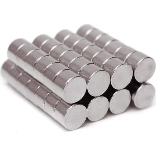 50Pcs 6x4mm N50 Super Strong Round Disc Blocks Rare Earth Neodymium Magnets For Acoustic field Electronics Electrical Field