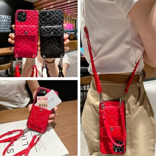 Case For iphone 13 12 mini 11 Pro xs Max xr 7 8 6s plus SE 2020 Cover Wallet Card Strap Belt Leather Holder Shockproof Phone Bag