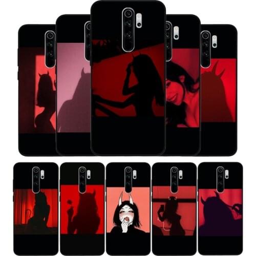 The devil girl Soft Silicone black Phone Case For Redmi 4A 4X 5PLUS 5A NOTE 9S 9 8T 8 7 6 5 4 PRO