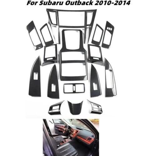For Subaru Outback 2010 2011 2012 2013 2014 Interior Decoration Accessories Wood Grain Door Central Control Gear Outlet Panel