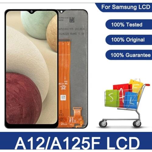 6.5'' Display For Samsung Galaxy A12 SM-A125F SM-A125F/DSN LCD Touch Screen Digitizer Assembly Replacement For Samsung A125 LCD