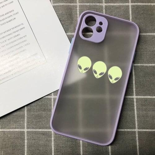 Aesthetics Cartoon alien space Phone Case for iPhone 12 mini 11 pro XS Max X XR 7 8 plus SE20 High quality TPU silicon cover