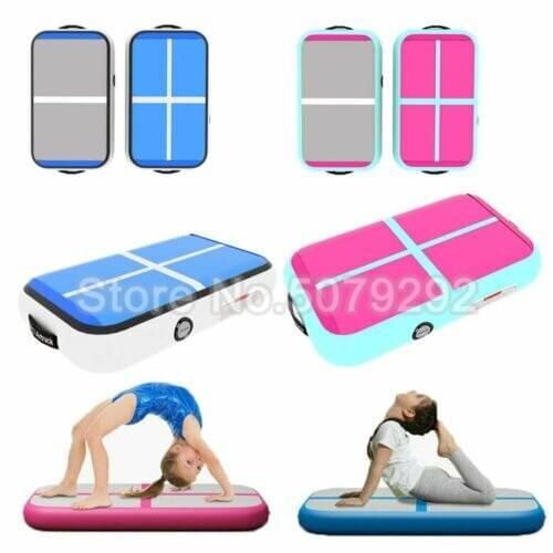 Cheerleading Gymnastics Mat On Sale Mini Size 1*0.6*0.1m Air Track Mat With Electronic Pump Factory Price Air Block/Air Board
