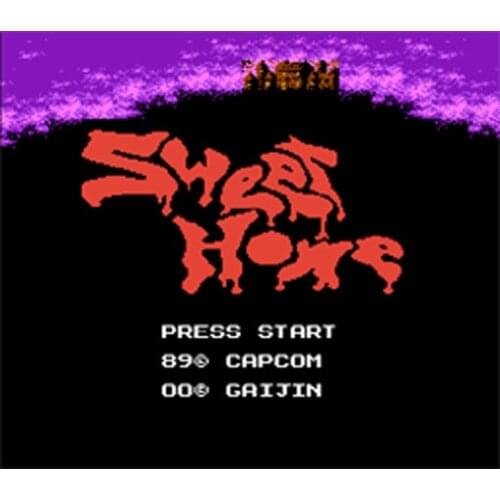 Sweet Home Game Card For 72 Pin 8 Bit Game Player