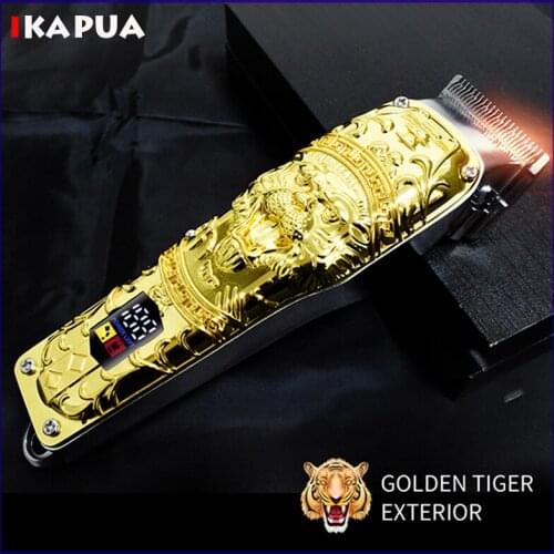 Cordless 0mm Metal Hair Clipper with LCD display Barber Shop Professional Hair Trimmer for men Rechargable Hair Cutting Machine