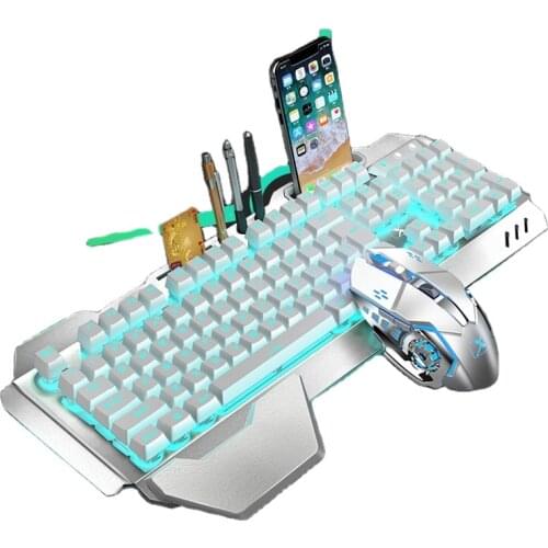 Mechanical 104-key Gaming Non-slip Colorful Professional Pc Usb Wired Waterproof Backlight Keyboard And Mouse Combo