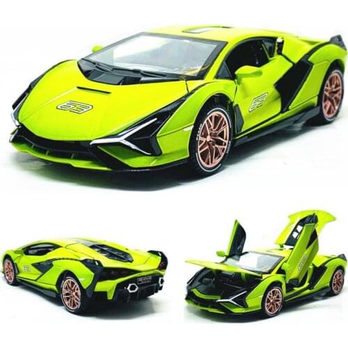 1:32 Sian FKP37 Alloy Sports Car Model Diecast Sound Super Racing Lifting Tail Hot Car Wheel For Boy Gifts Free Shipping