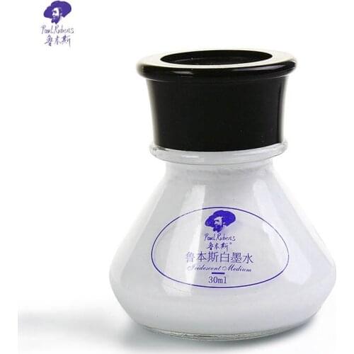 Paul Rubens 30ML Watercolor White Ink Opaque Quick-Drying for Art Supplies Used in Cartoon Amendment